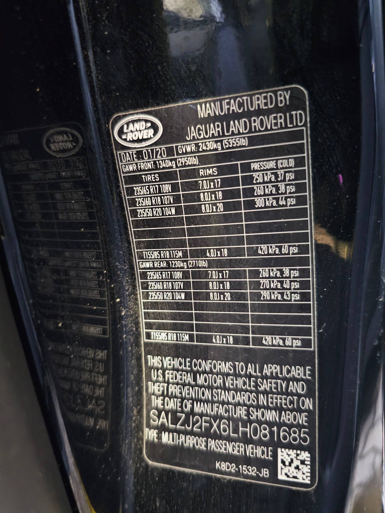 LAND ROVER RANGE ROVER EVOQUE 2020 - Marhaba Auction Used Cars - Image 10