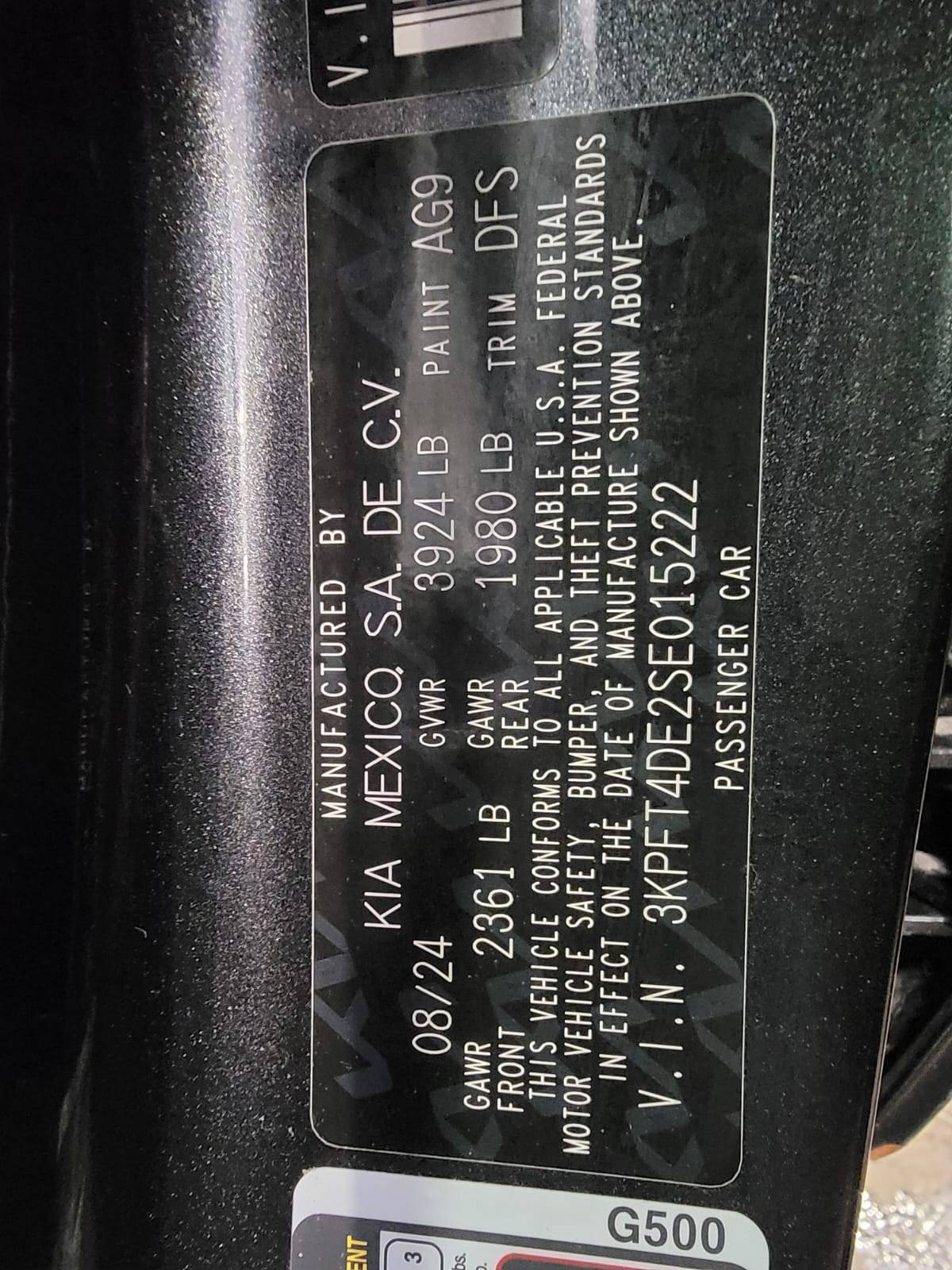 2025 KIA K4 — 7372 Miles — Lot 2SE015222 — Main - Marhaba Auctions Used Cars - Image 9