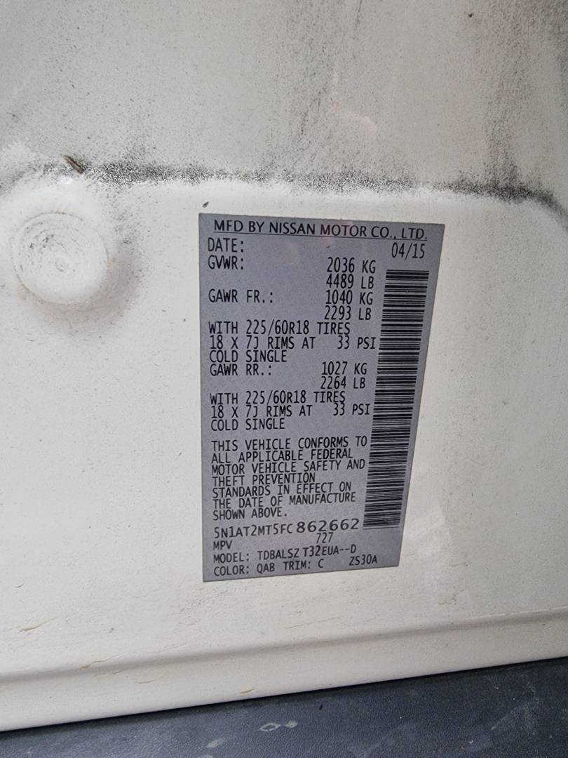 NISSAN ROGUE 2015 - Marhaba Auction Used Cars - Image 9