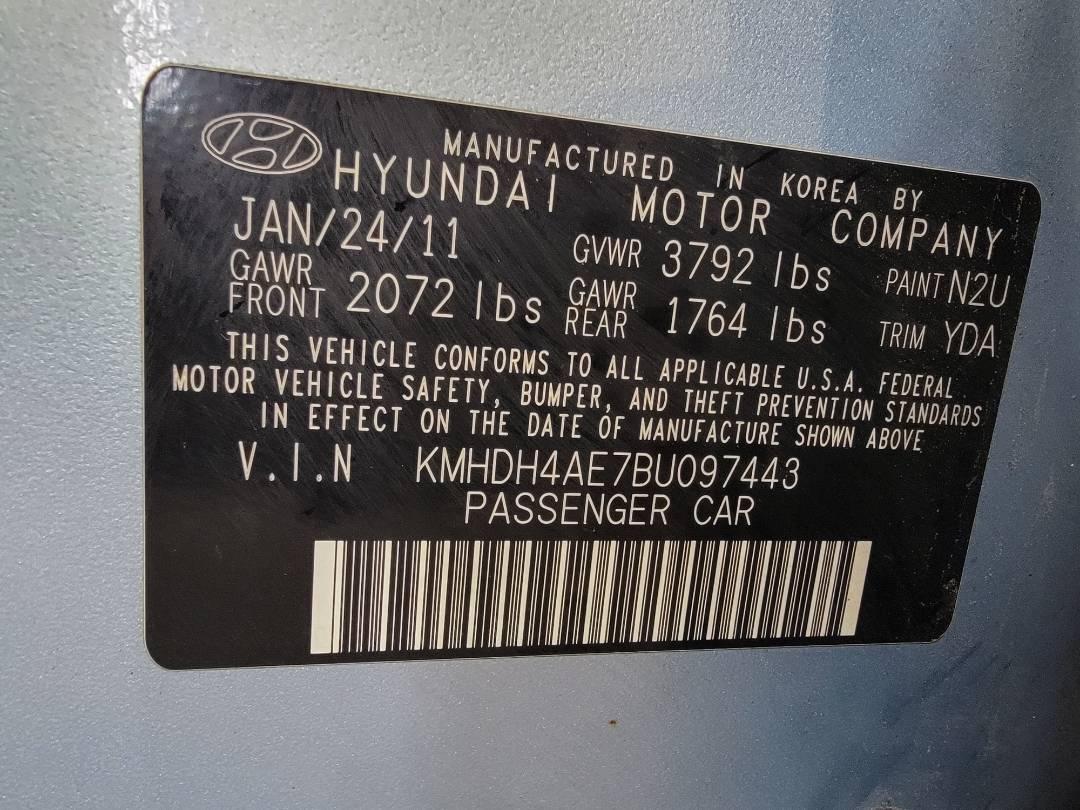 2011 HYUNDAI ELANTRA — 198439 Miles — Lot 38407336 — Souq - Marhaba Auctions Used Cars - Image 11