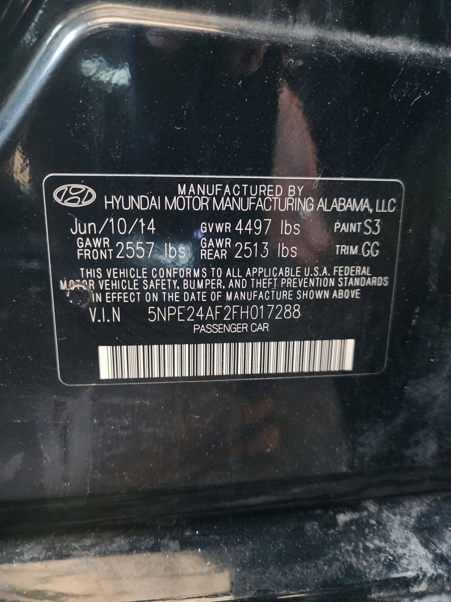 2015 HYUNDAI SONATA — 158894 Miles — Lot 51172934 — Souq - Marhaba Auctions Used Cars - Image 9