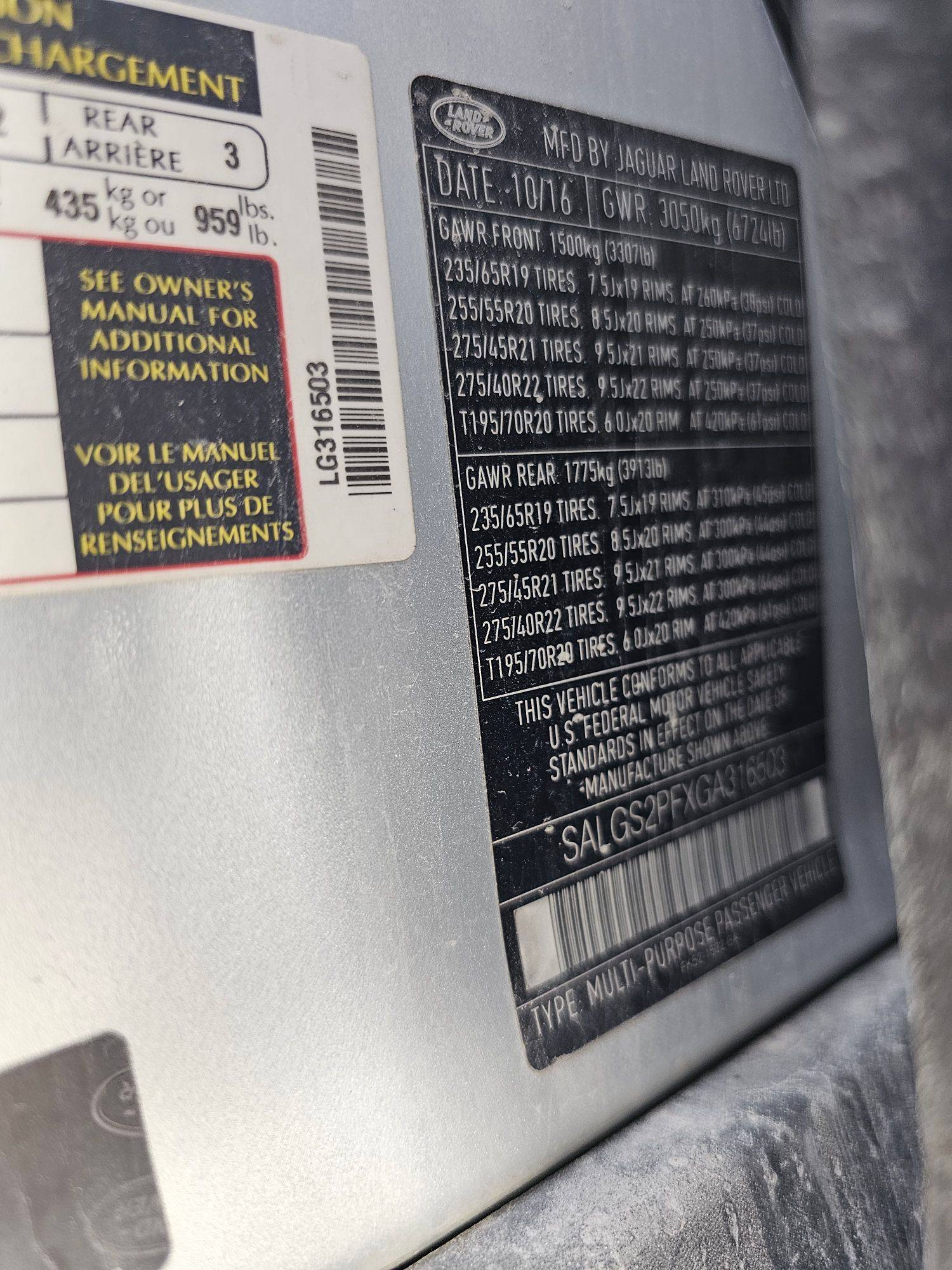 LAND ROVER RANGE ROVER 2016 - Marhaba Auction Used Cars - Image 10