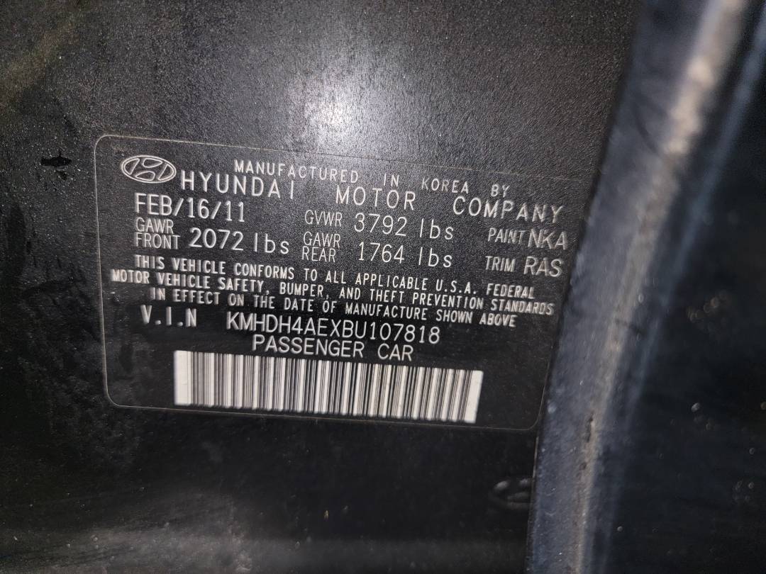 2011 HYUNDAI ELANTRA — 158890 Miles — Lot U107818 - Marhaba Auctions Used Cars - Image 9