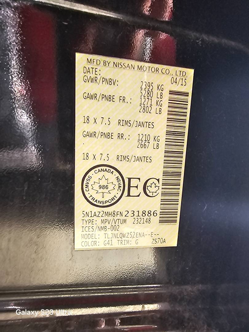 NISSAN MURANO 2015 - Marhaba Auction Used Cars - Image 8