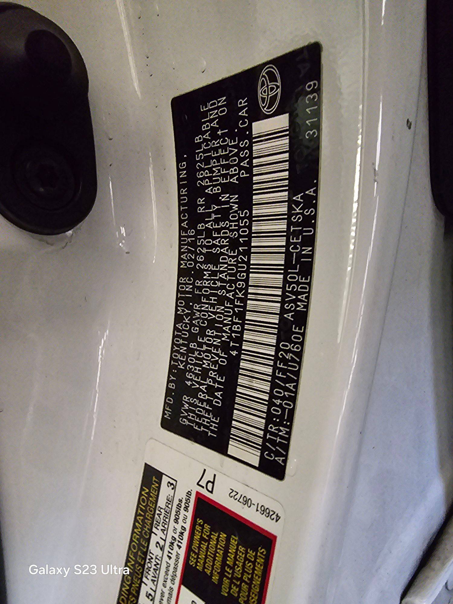 TOYOTA CAMRY 2016 - Marhaba Auction Used Cars - Image 8