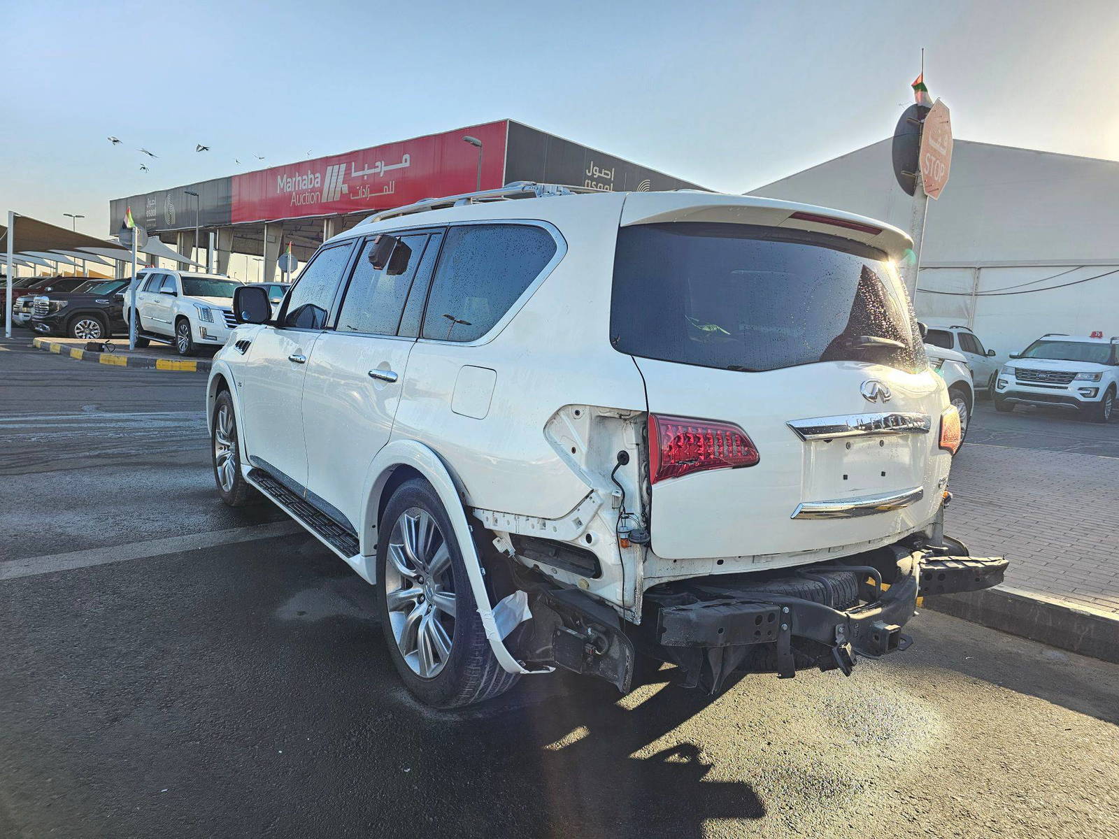 2016 INFINITI QX80 — 183479 Miles — Lot D9G9801392 — Souq - Marhaba Auctions Used Cars - Image 6