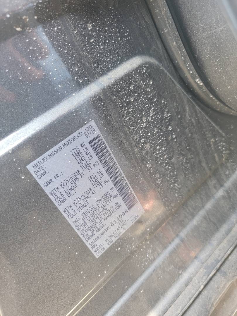 2019 NISSAN PATHFINDER — 69824 Miles — Lot 40827656 — Ind. 12 - Marhaba Auctions Used Cars - Image 10