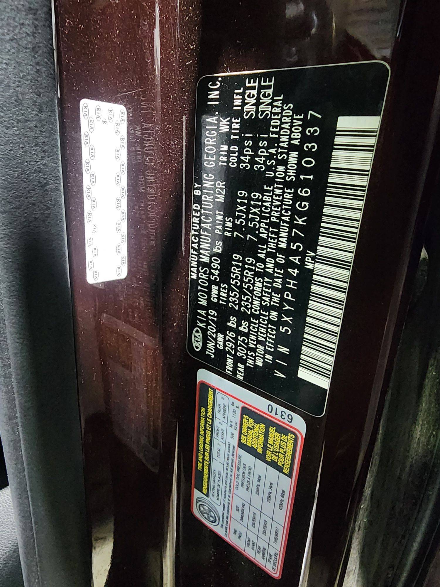 2019 KIA SORENTO — 119759 Miles — Lot 44856475 — Main - Marhaba Auctions Used Cars - Image 11