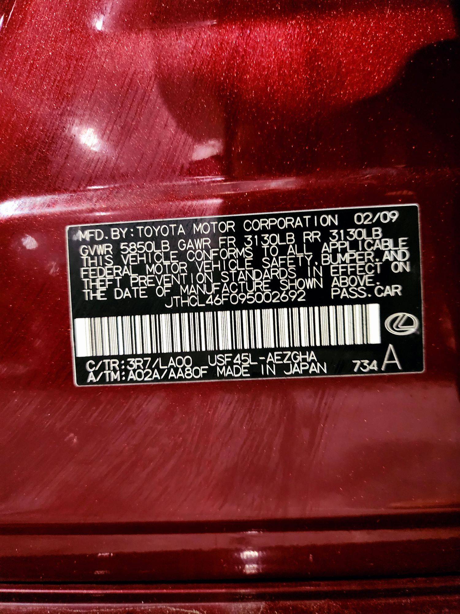 2009 LEXUS LS 460 — 200365 Miles — Lot 002692 — Main - Marhaba Auctions Used Cars - Image 10