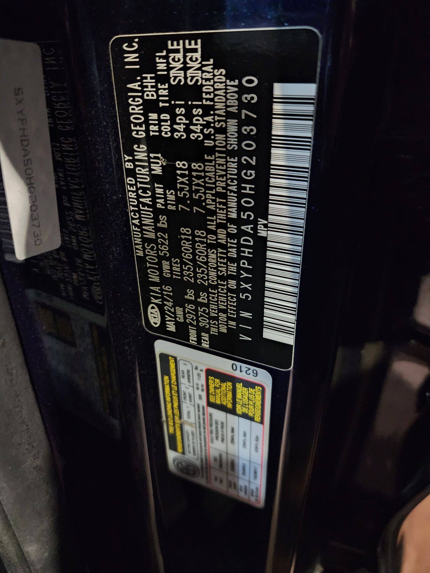 KIA SORENTO 2017 - Marhaba Auction Used Cars - Image 10