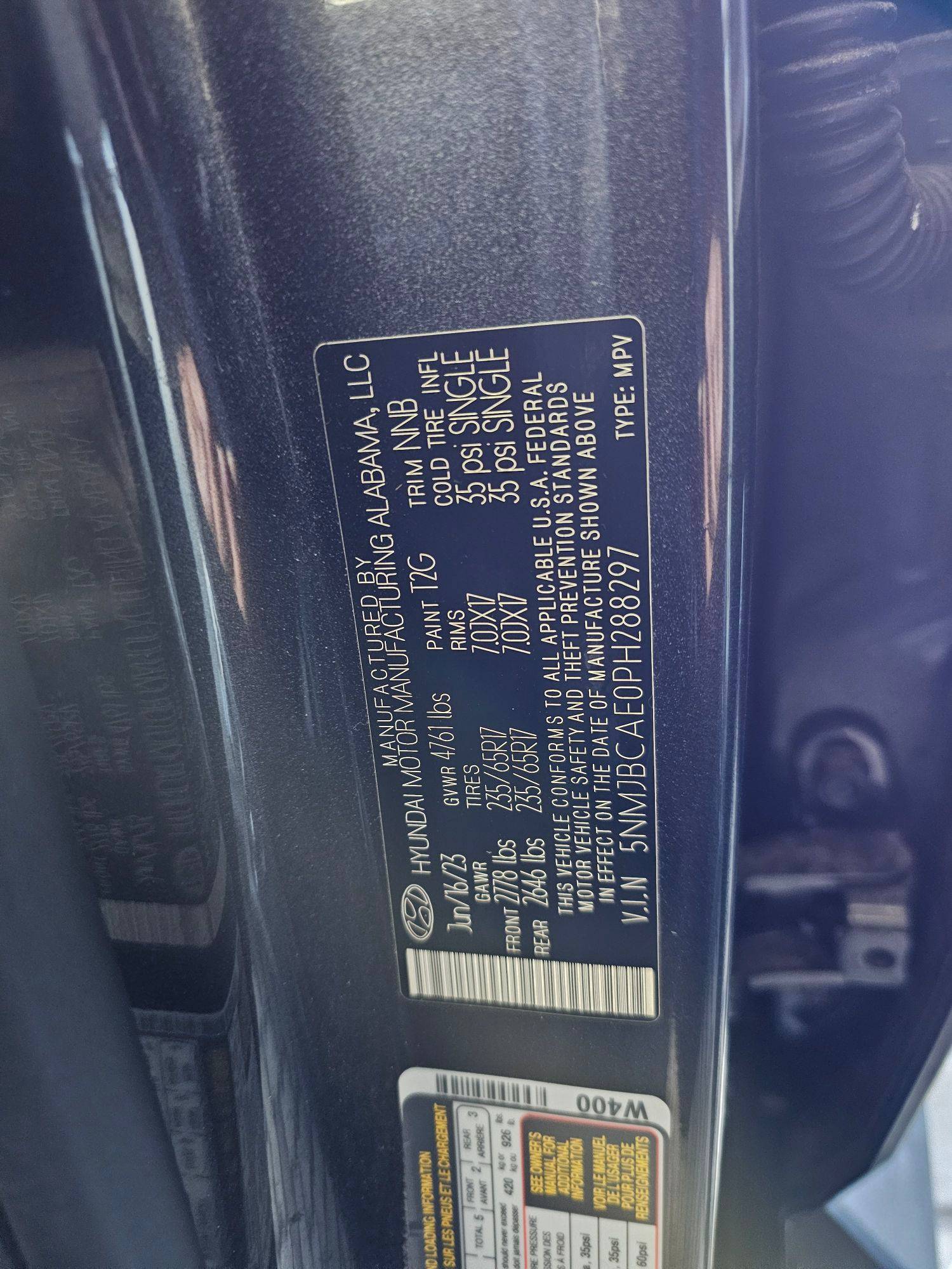 2023 HYUNDAI TUCSON — sold — 11450 Miles — Lot E0PH288297 — Souq - Marhaba Auctions Used Cars - Image 8