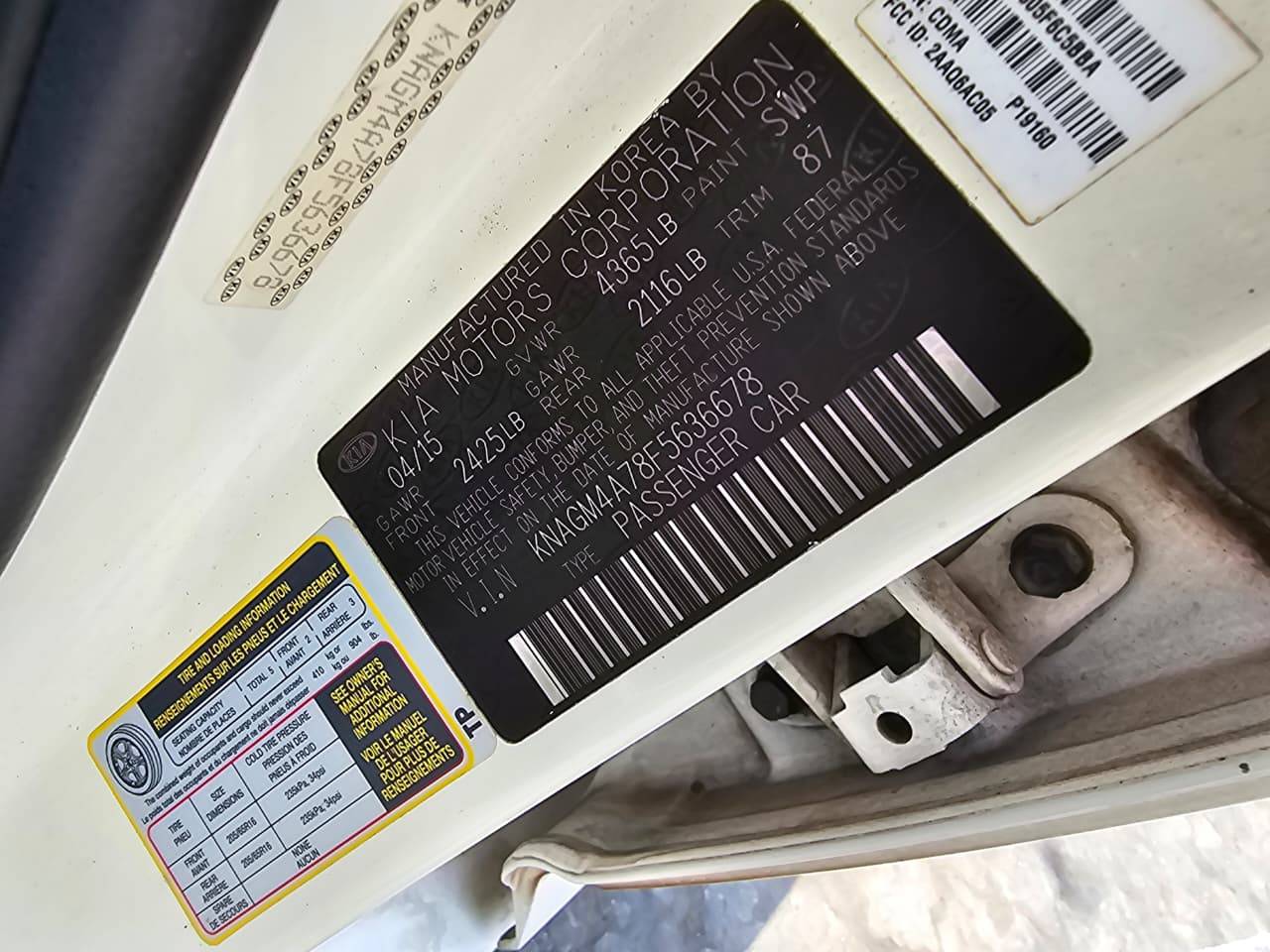 KIA OPTIMA 2015 - Marhaba Auction Used Cars - Image 10