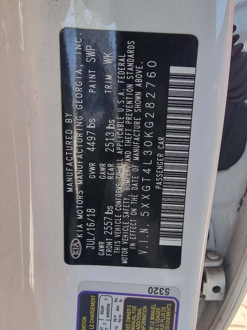 KIA OPTIMA 2019 - Marhaba Auction Used Cars - Image 7