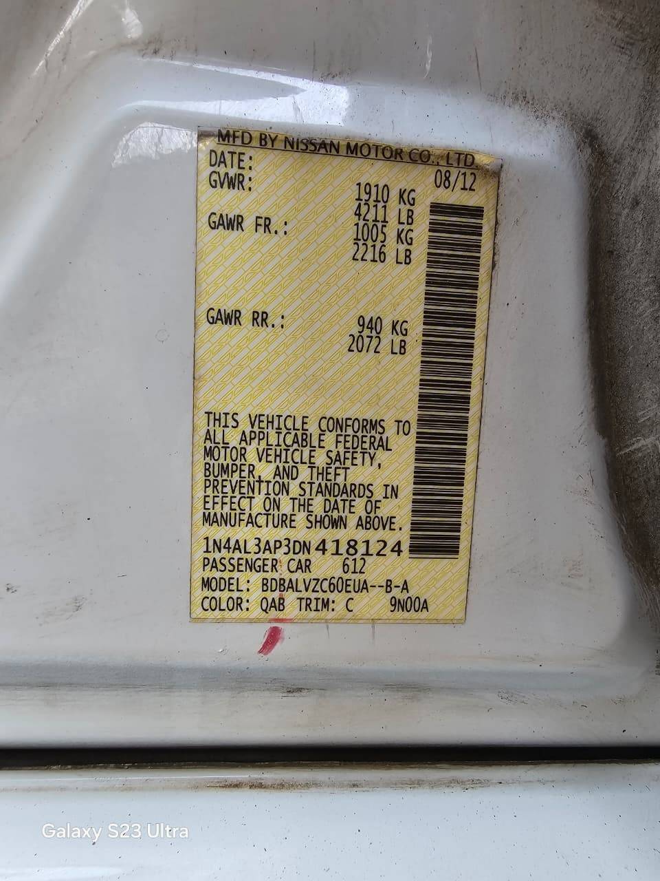 NISSAN ALTIMA 2013 - Marhaba Auction Used Cars - Image 10