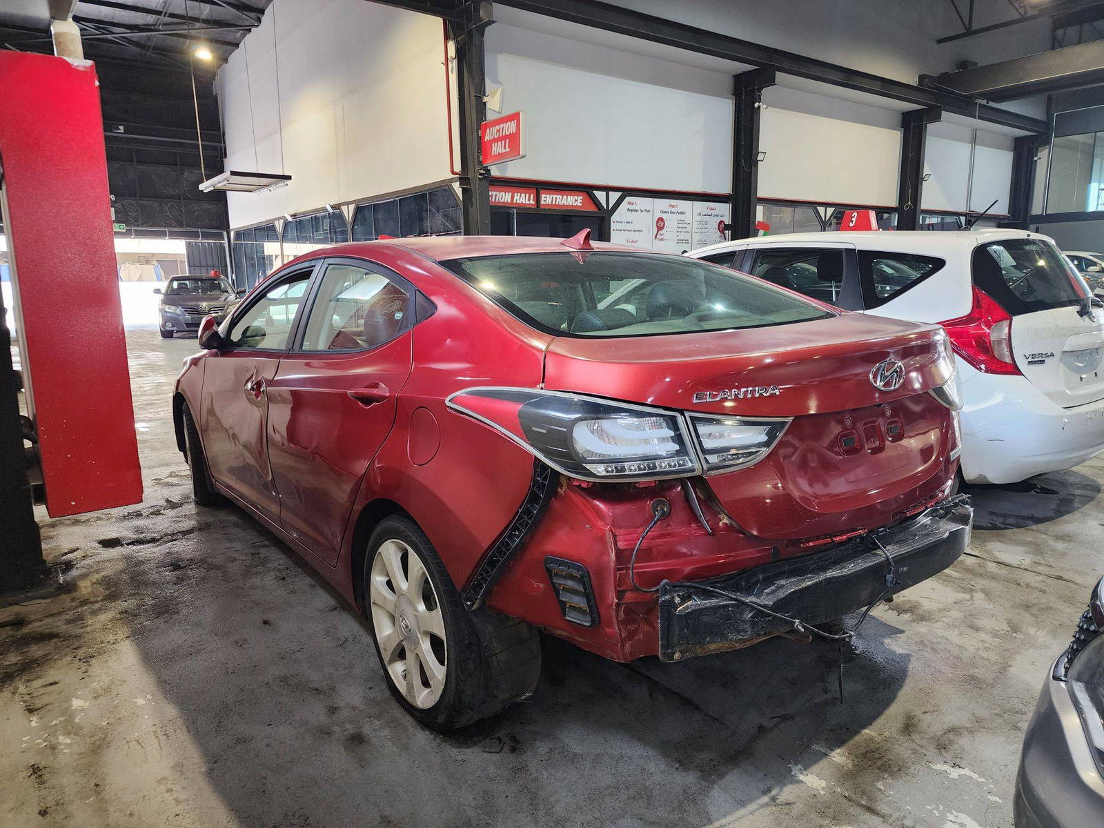 2012 HYUNDAI ELANTRA — 169330 Miles — Lot 468833 — Al Quoz - Marhaba Auctions Used Cars - Image 3