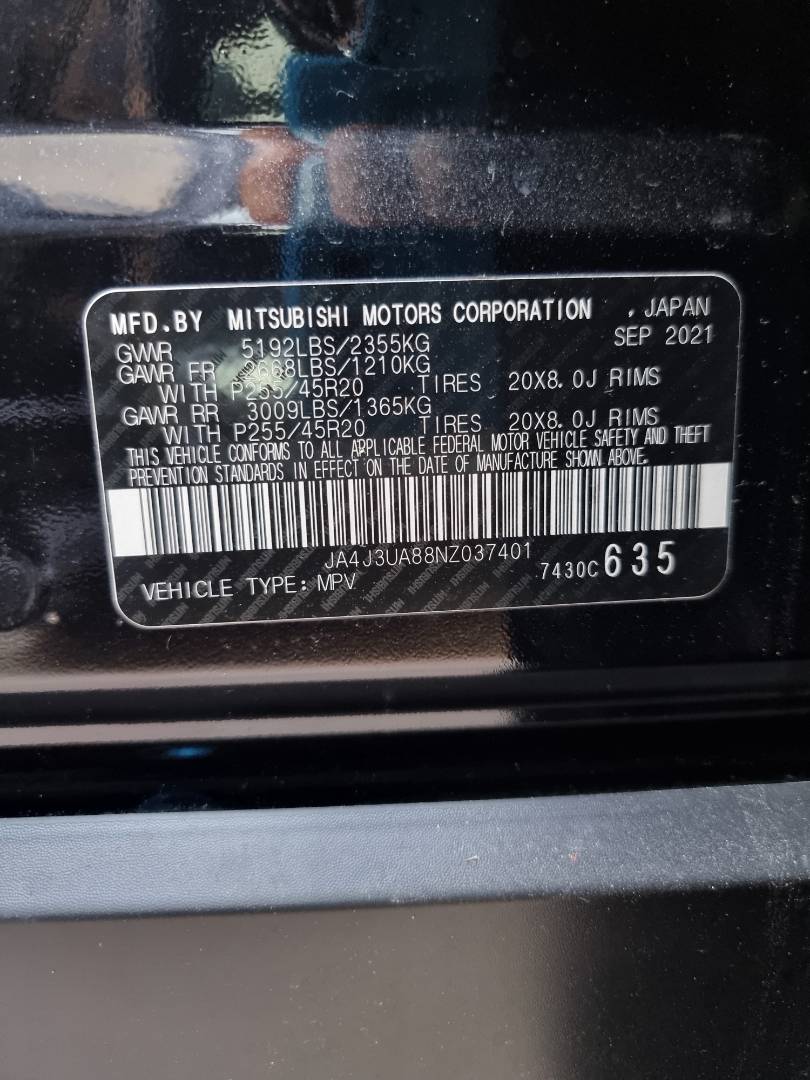 2022 MITSUBISHI OUTLANDER — 54937 Miles — Lot 214587 — Ind. 12 - Marhaba Auctions Used Cars - Image 9