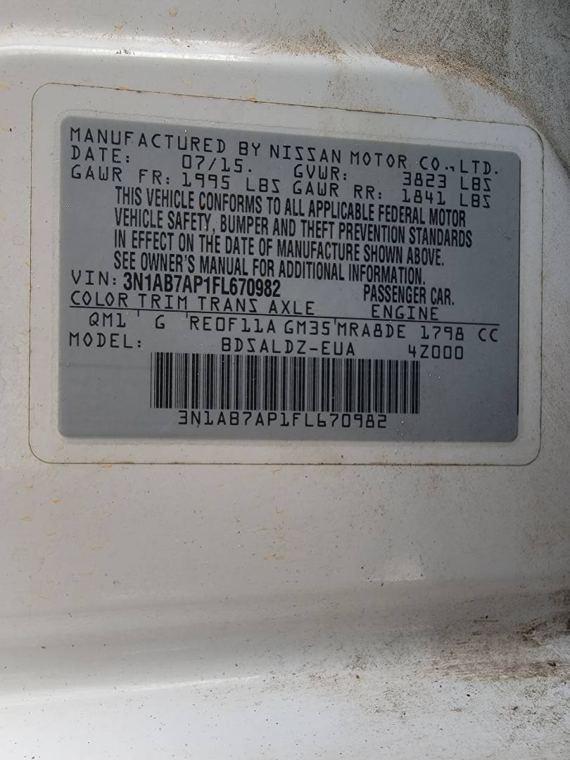 2015 NISSAN SENTRA — 155105 Miles — Lot 73089883 - Marhaba Auctions Used Cars - Image 11
