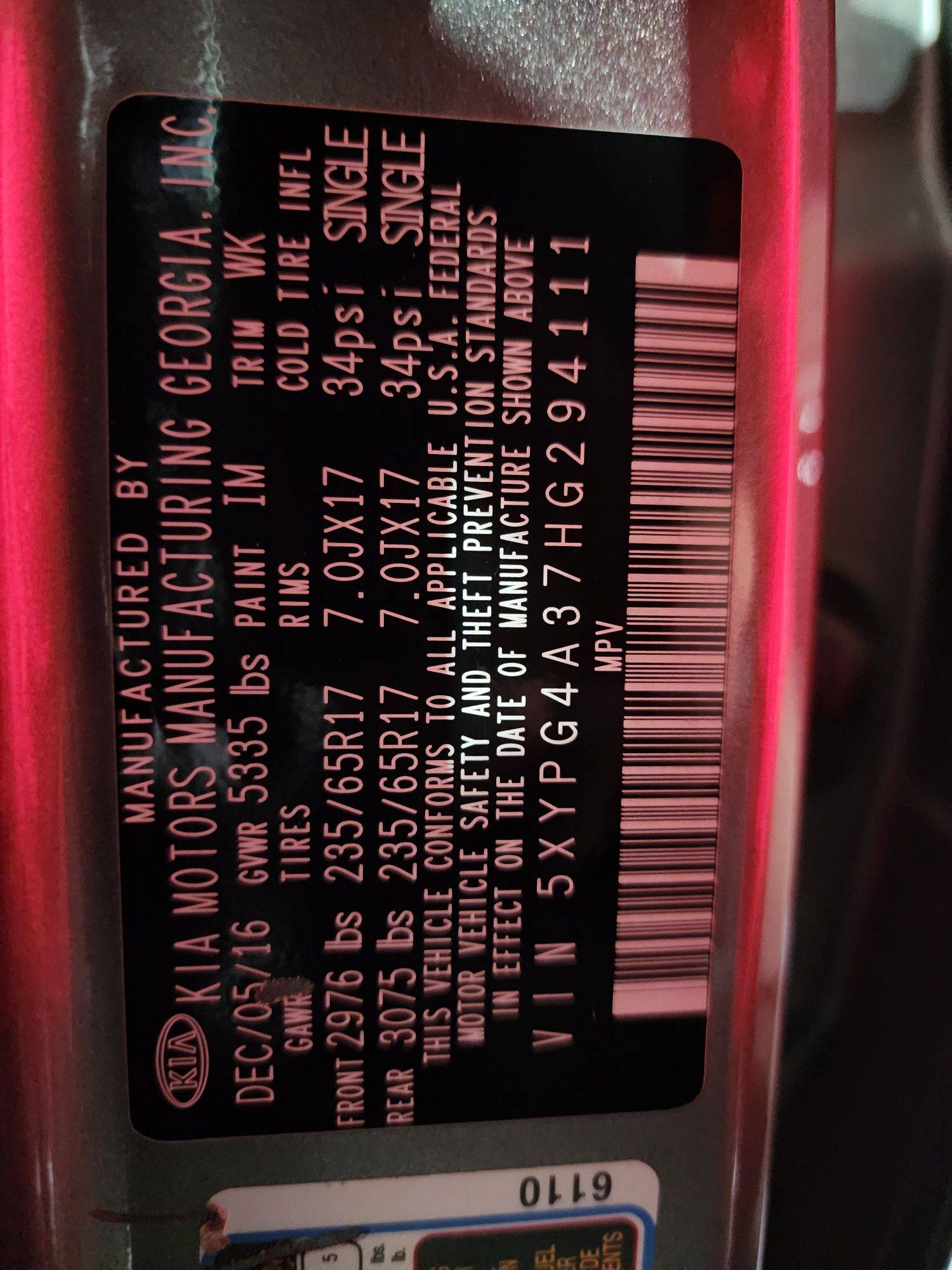 KIA SORENTO 2017 - Marhaba Auction Used Cars - Image 8