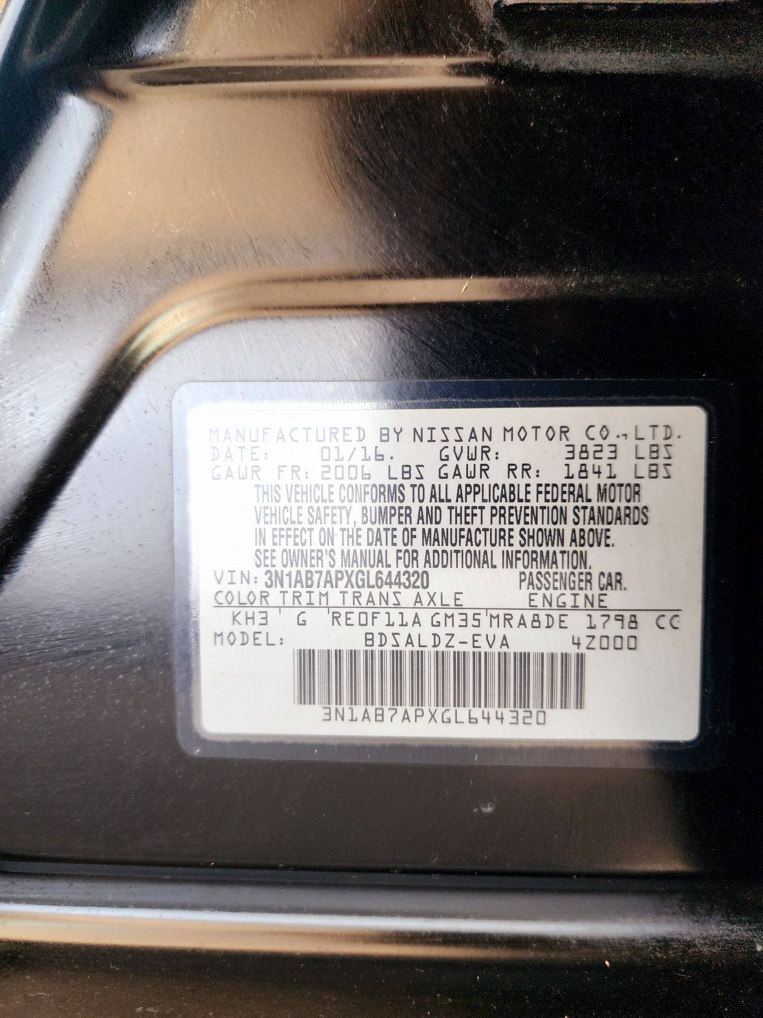 2016 NISSAN SENTRA — 172417 Miles — Lot 40744994 — Souq - Marhaba Auctions Used Cars - Image 9