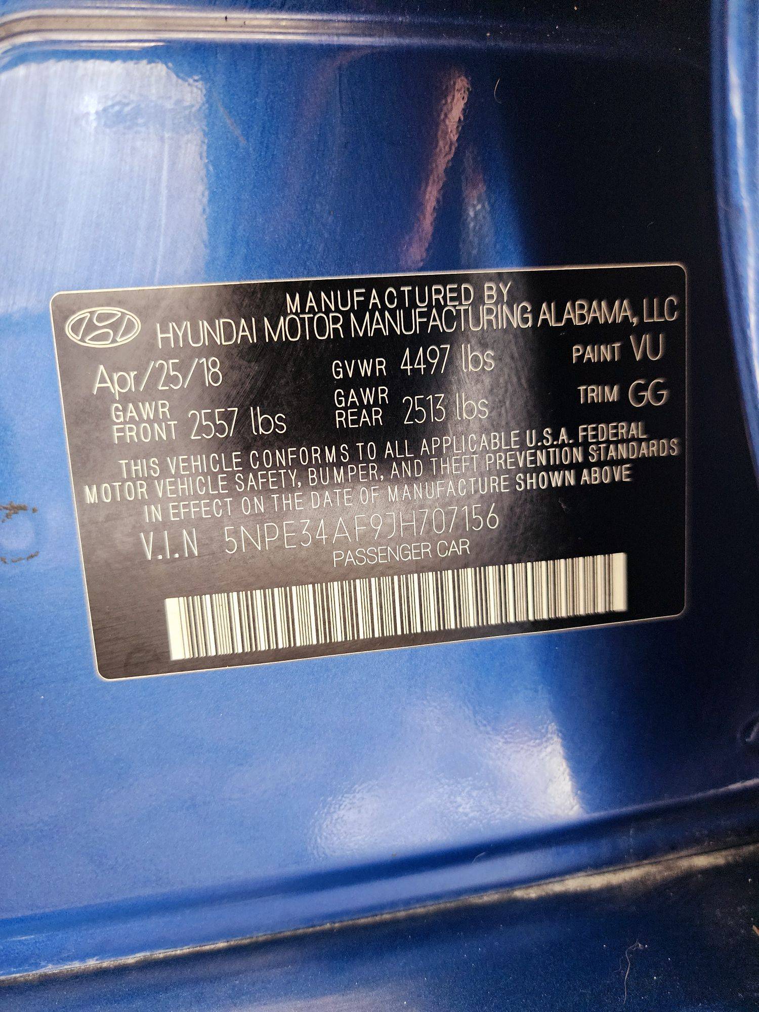 2018 HYUNDAI SONATA — 80206 Miles — Lot 40782405 — Souq - Marhaba Auctions Used Cars - Image 10