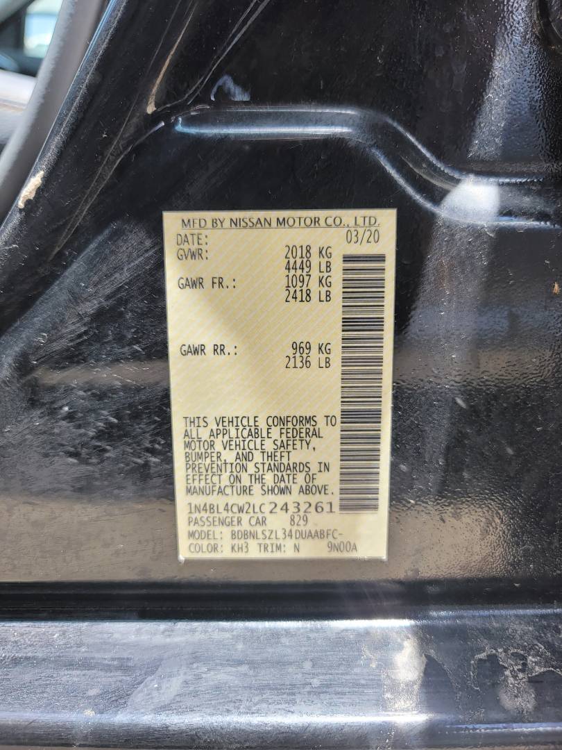 2020 NISSAN ALTIMA — 82523 Miles — Lot 82668213 - Marhaba Auctions Used Cars - Image 10