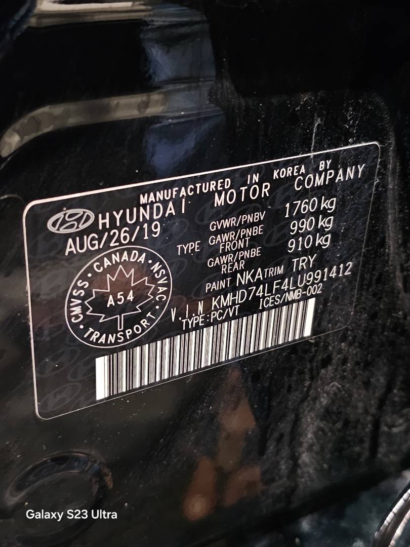2020 HYUNDAI ELANTRA — 58298 KM — Lot 991412 — Main - Marhaba Auctions Used Cars - Image 10