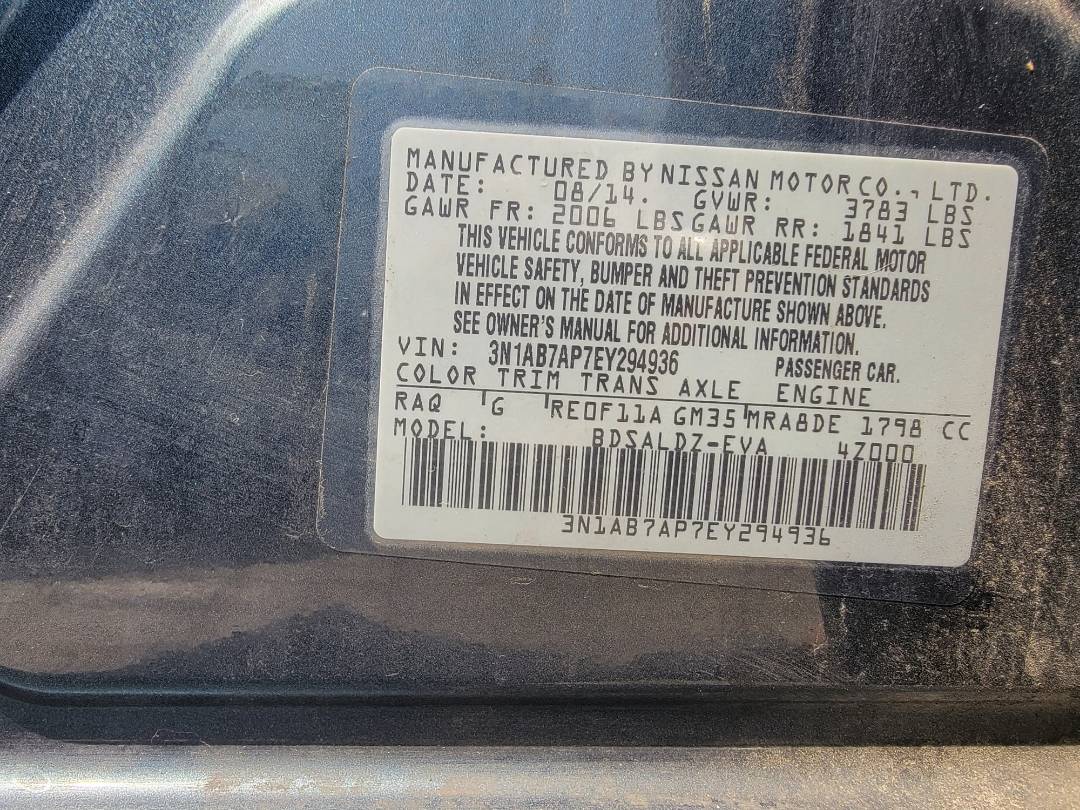 2014 NISSAN SENTRA — 160507 Miles — Lot 38873487 — Main - Marhaba Auctions Used Cars - Image 9