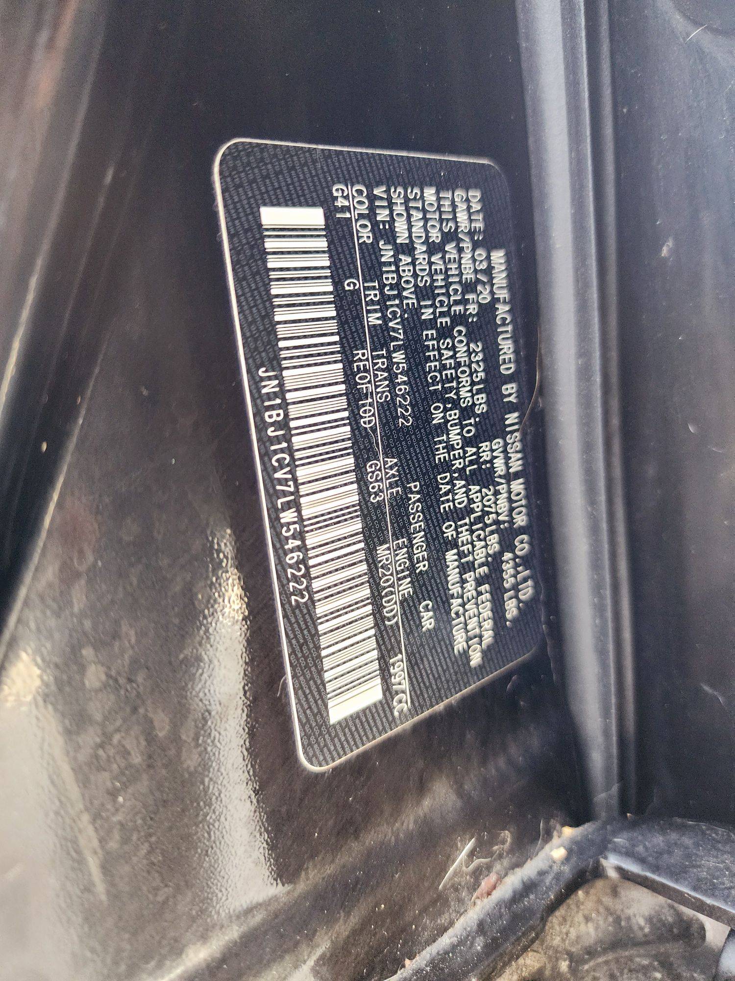 2020 NISSAN ROGUE — 140024 Miles — Lot V7LW546222 — Souq - Marhaba Auctions Used Cars - Image 9