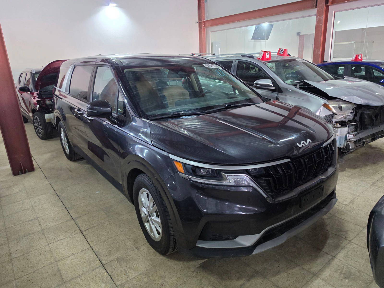 2023 KIA CARNIVAL LX — sold — 92286 Miles — Lot 96899315 - Marhaba Auctions Used Cars - Image 3