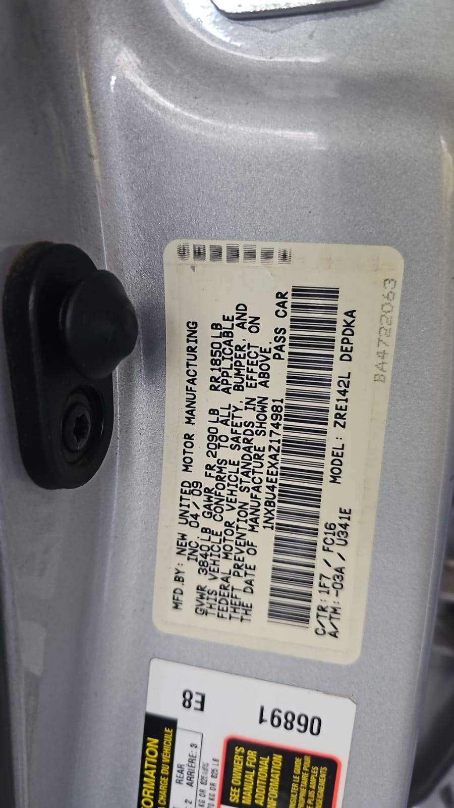 TOYOTA COROLLA 2010 - Marhaba Auction Used Cars - Image 4