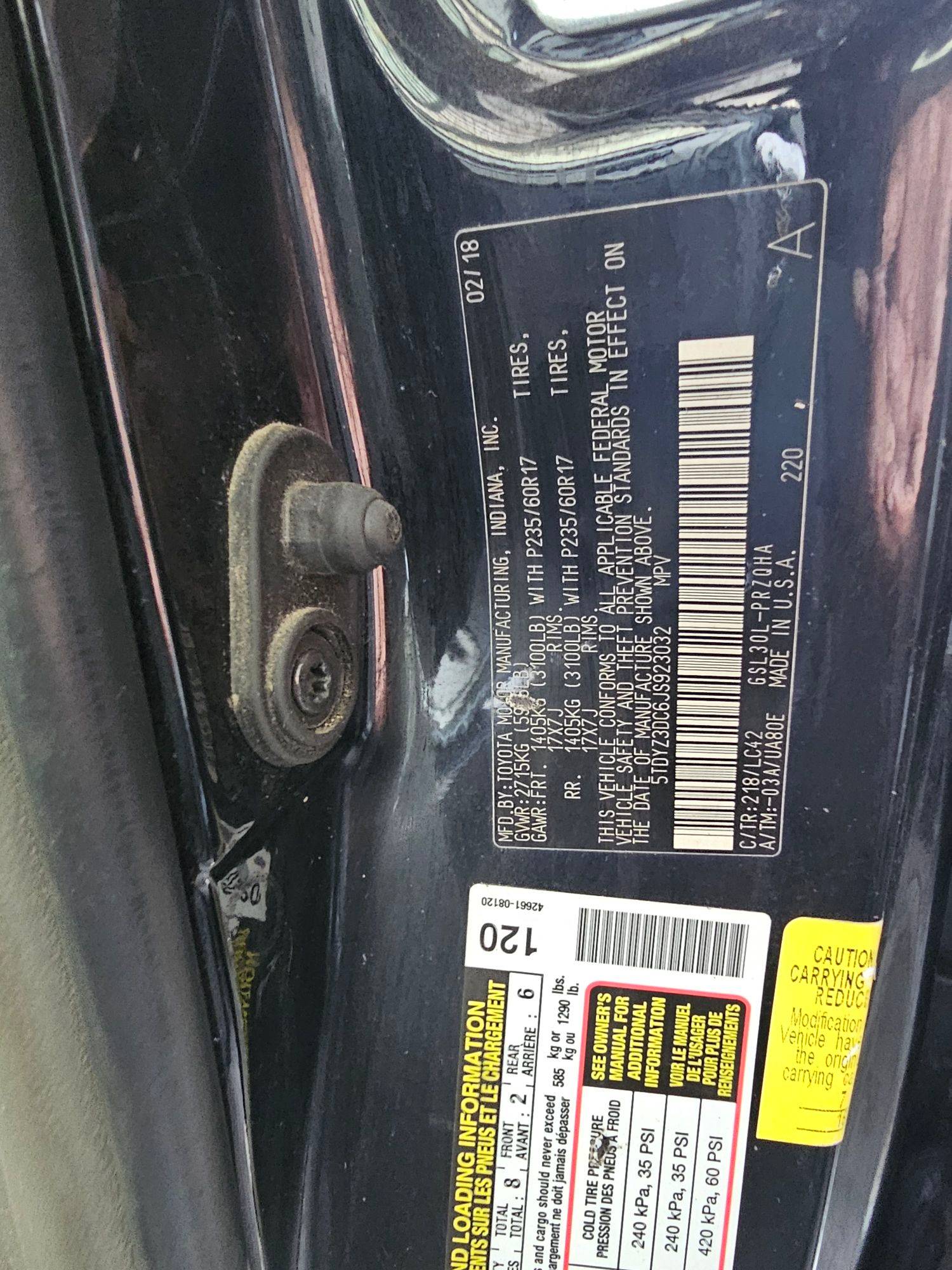 TOYOTA SIENNA 2018 - Marhaba Auction Used Cars - Image 10