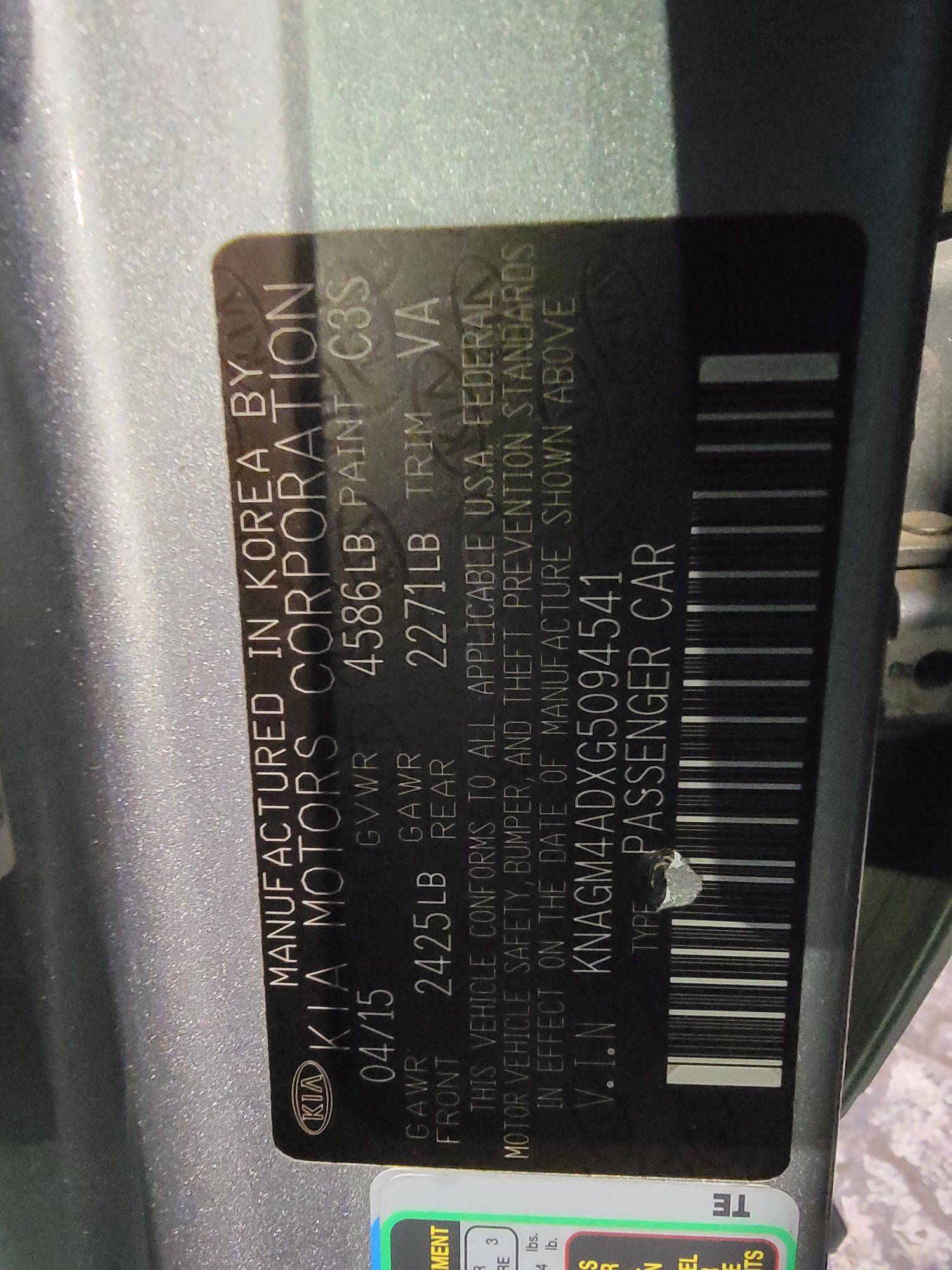 KIA OPTIMA 2016 - Marhaba Auction Used Cars - Image 9