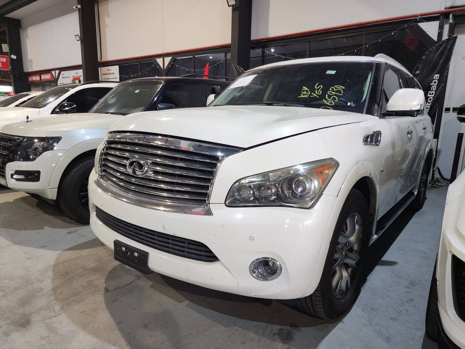 2014 INFINITI QX80 — 183312 Miles — Lot 43067639 — Ind. 12 - Marhaba Auctions Used Cars - Image 3