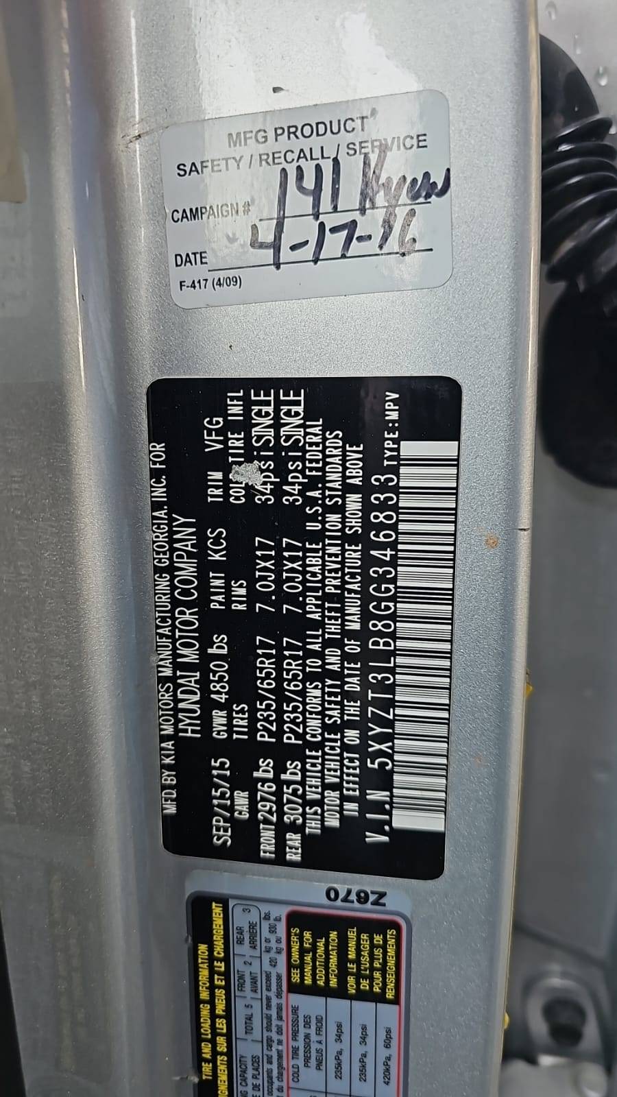 HYUNDAI SANTA FE 2016 - Marhaba Auction Used Cars - Image 5