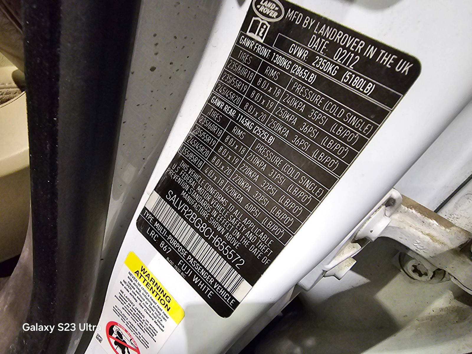 LAND ROVER RANGE ROVER EVOQUE PURE 2012 - Marhaba Auction Used Cars - Image 9