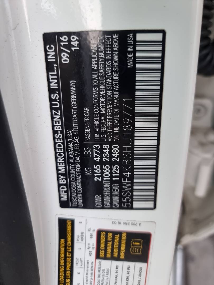 MERCEDES BENZ C300 2017 - Marhaba Auction Used Cars - Image 10