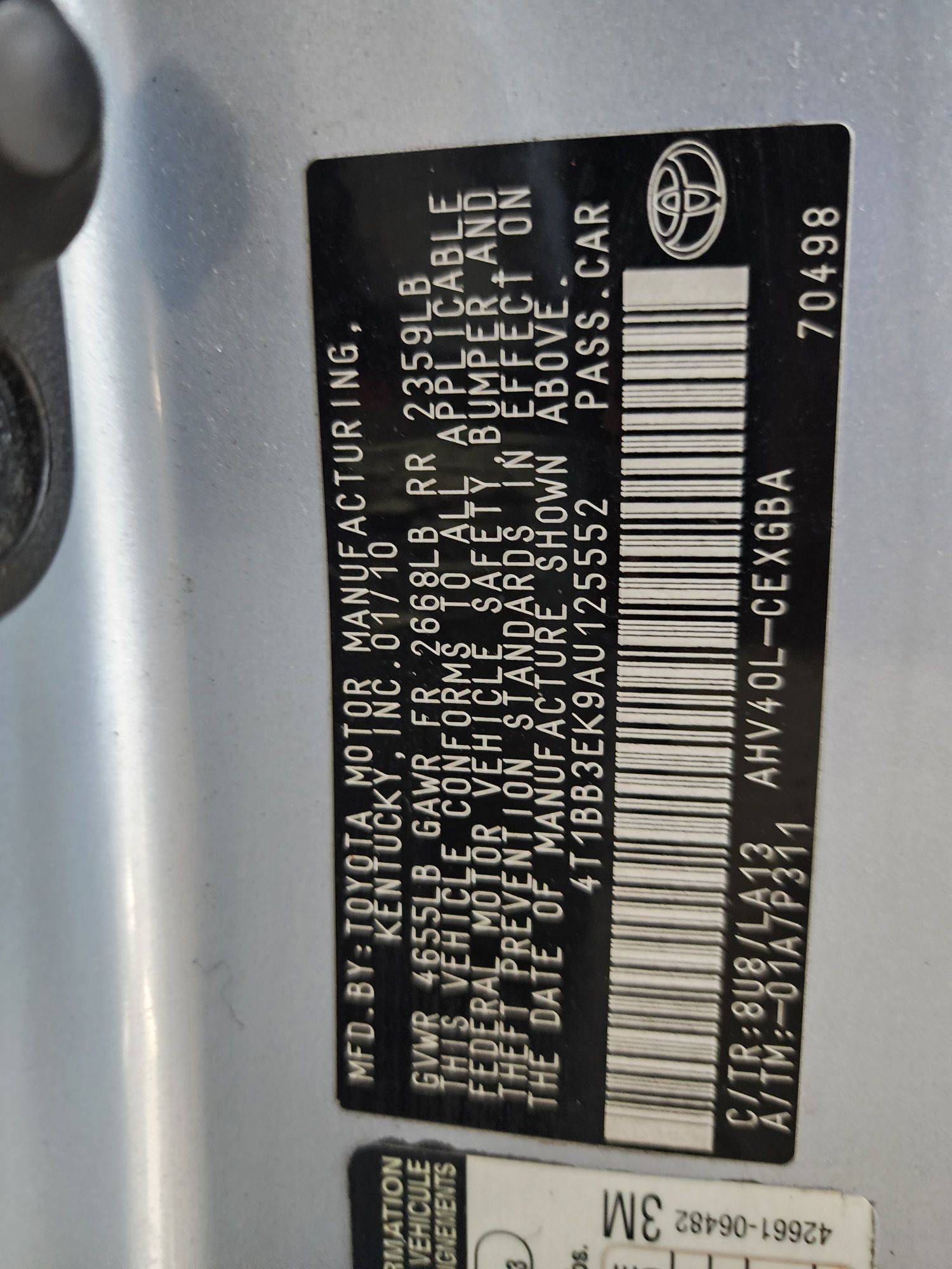 TOYOTA CAMRY 2010 - Marhaba Auction Used Cars - Image 11