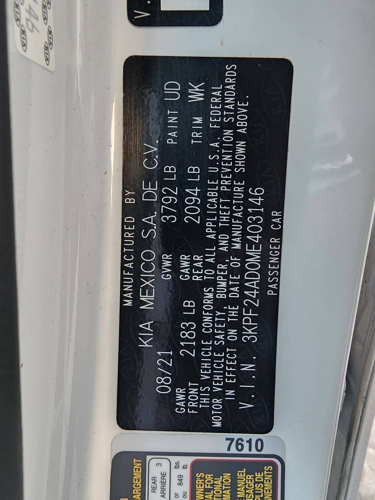 2021 KIA FORTE — 38165 Miles — Lot 87271504 — Main - Marhaba Auctions Used Cars - Image 10