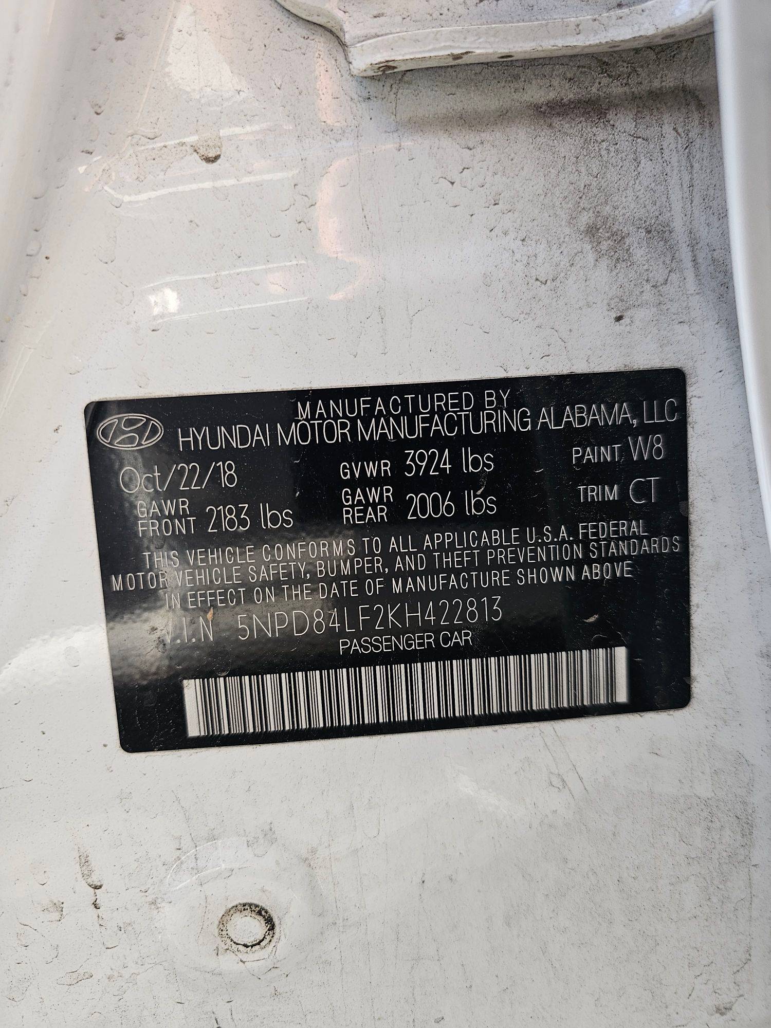 HYUNDAI ELANTRA 2019 - Marhaba Auction Used Cars - Image 10