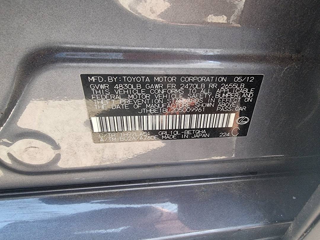 LEXUS GS 350 2013 - Marhaba Auction Used Cars - Image 9