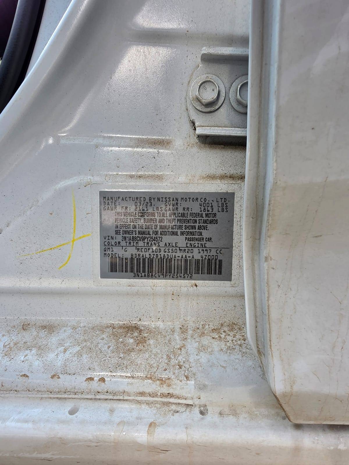 2023 NISSAN SENTRA — 73837 Miles — Lot Y254572 - Marhaba Auctions Used Cars - Image 11