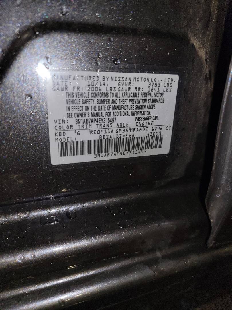 2014 NISSAN SENTRA — 72386 Miles — Lot 67947243 - Marhaba Auctions Used Cars - Image 9