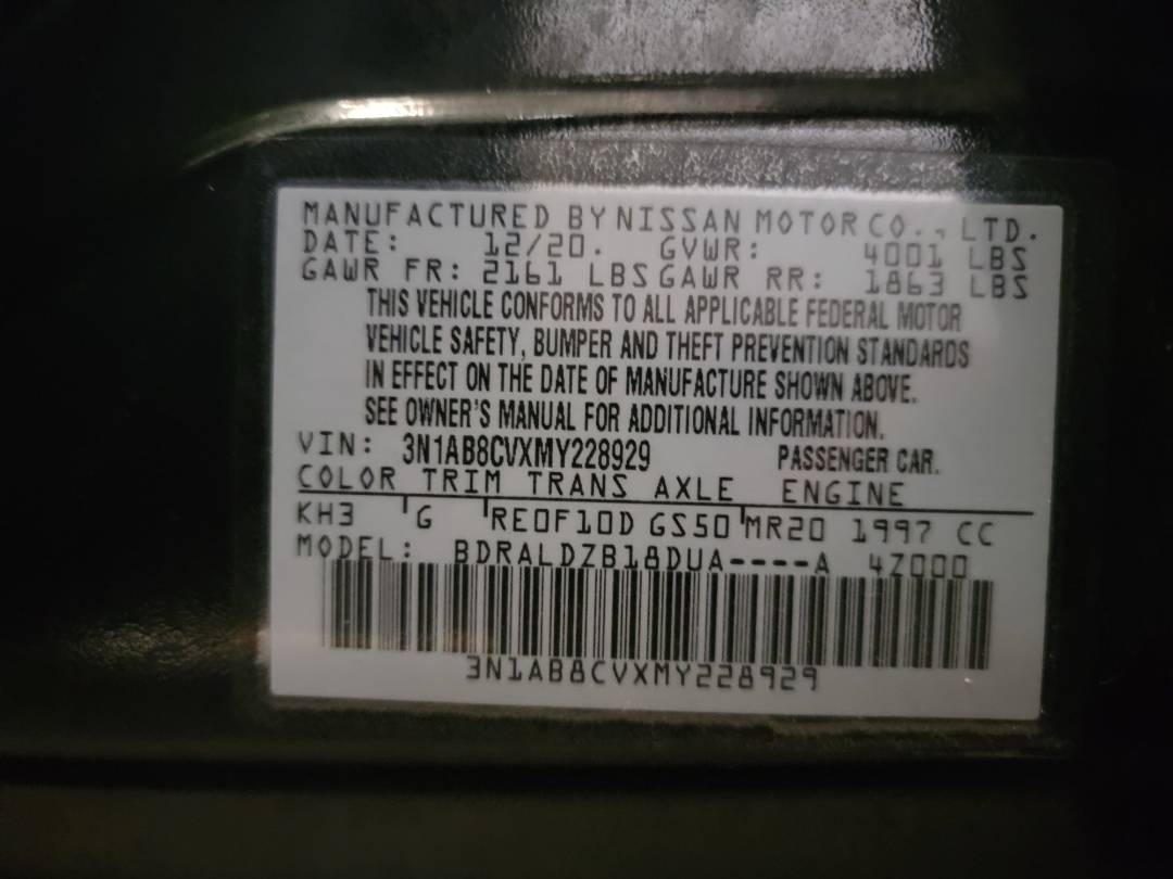 2021 NISSAN SENTRA — 62286 Miles — Lot VXMY228929 — Main - Marhaba Auctions Used Cars - Image 11