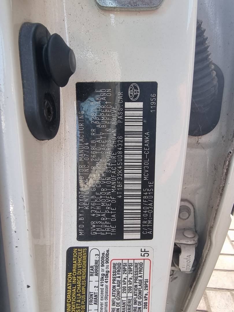 TOYOTA CAMRY 2005 - Marhaba Auction Used Cars - Image 9