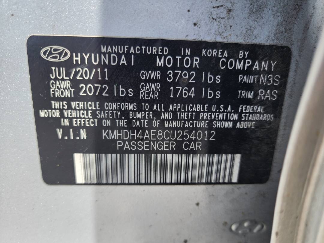 2012 HYUNDAI ELANTRA — 164897 Miles — Lot 38640884 - Marhaba Auctions Used Cars - Image 5