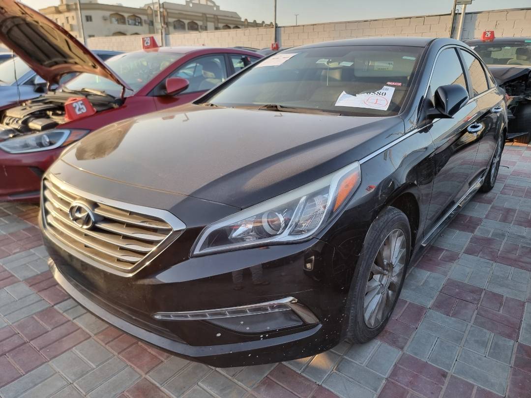 2015 HYUNDAI SONATA — 50596 Miles — Lot 48565456 — Ind. 12 - Marhaba Auctions Used Cars - Image 3