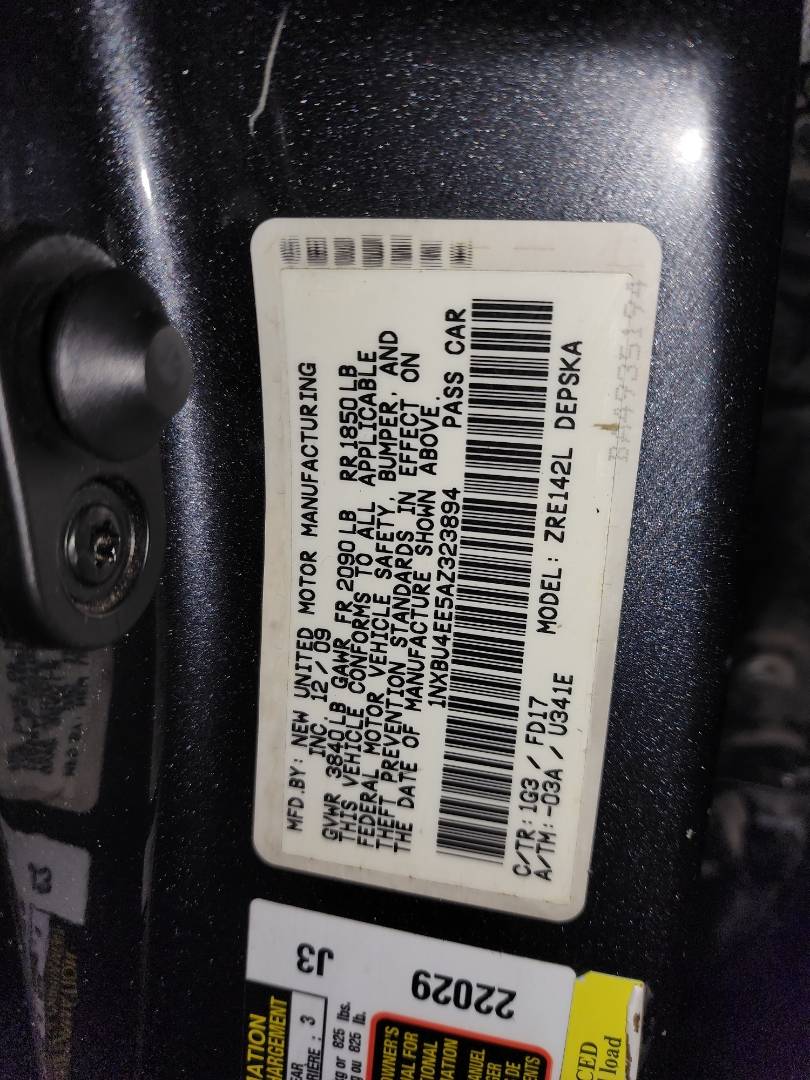 2010 TOYOTA COROLLA — 238005 Miles — Lot 75279693 - Marhaba Auctions Used Cars - Image 3