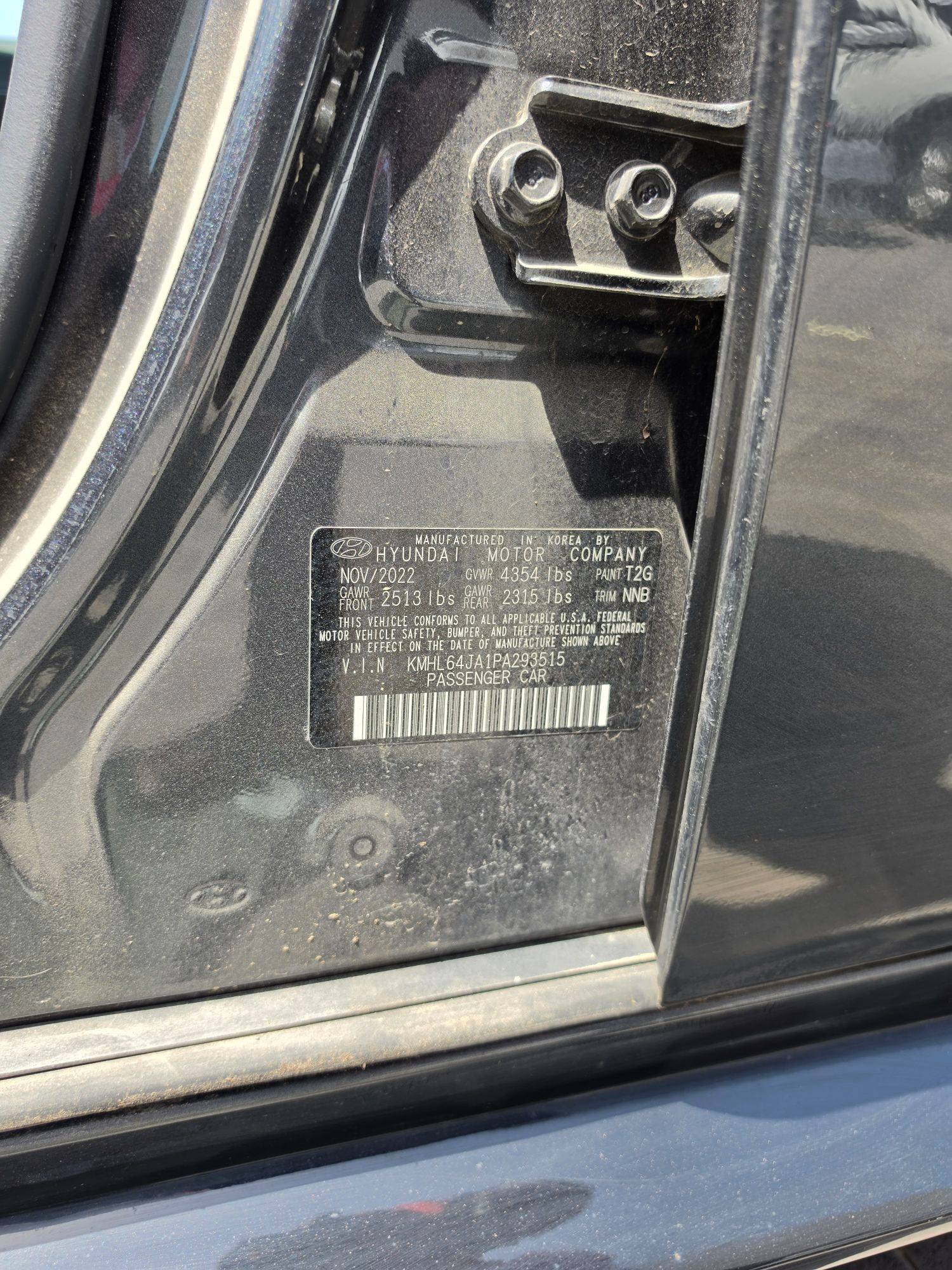2023 HYUNDAI SONATA — 37950 Miles — Lot PA293515 — Oman Yard - Marhaba Auctions Used Cars - Image 10