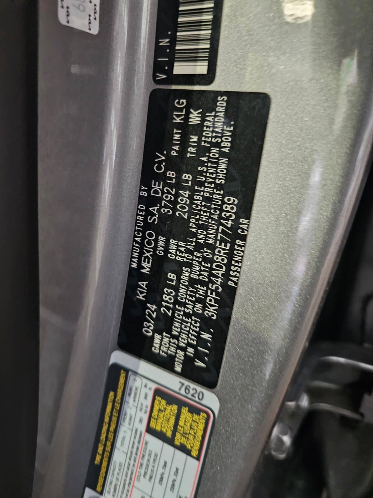 KIA FORTE 2024 - Marhaba Auction Used Cars - Image 9