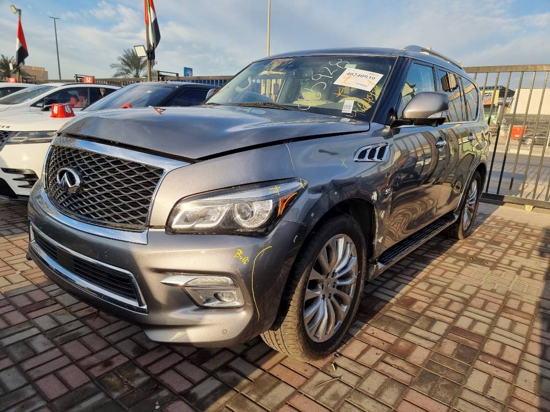 2015 INFINITI QX80 — 185405 Miles — Lot 214578 — Ind. 12 - Marhaba Auctions Used Cars - Image 3